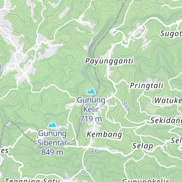 Map of Gunung Kelir