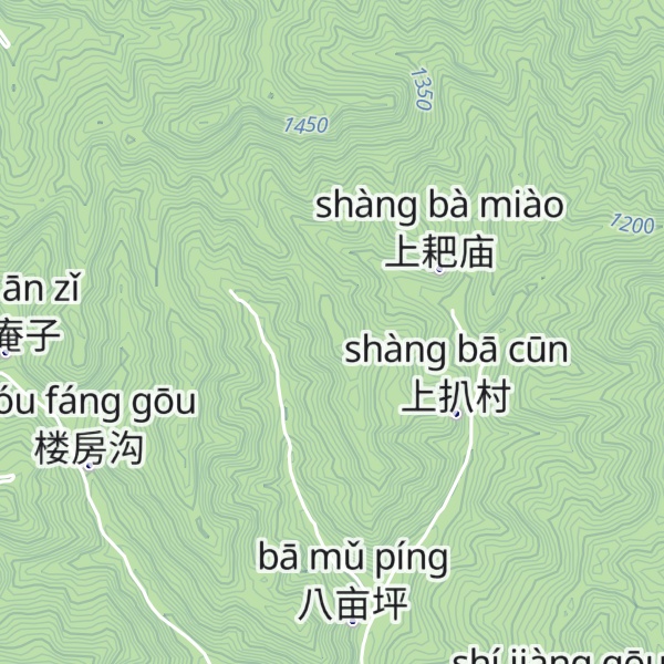 Map of Zhāng Tiān Shèng Gōu