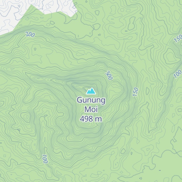 Map of Gunung Moi