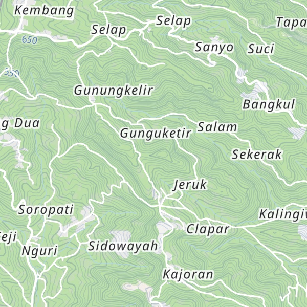 Map of Gunung Bekikuk