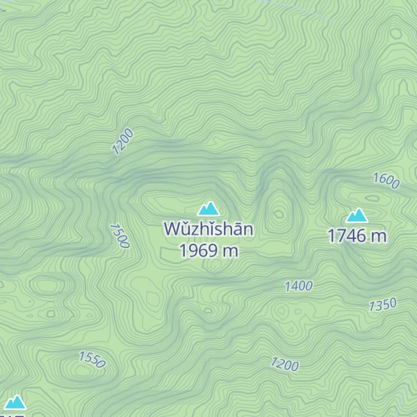 Map of Wǔzhǐshān