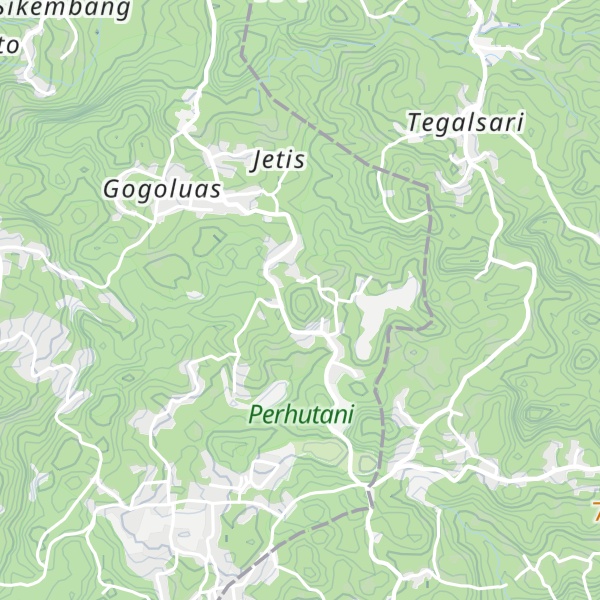 Map of Gunung Kebokuning