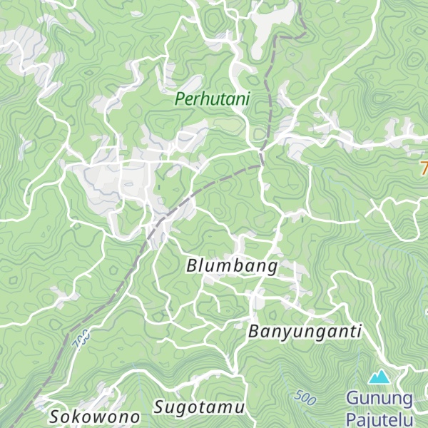 Map of Gunung Krengseng