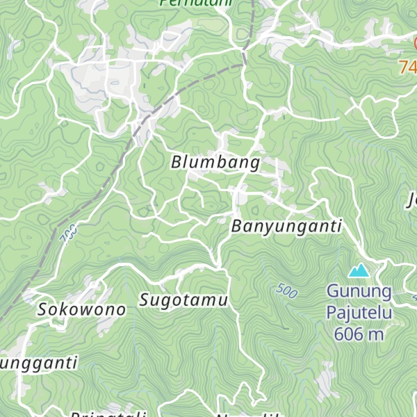 Map of Gunung Ngesong
