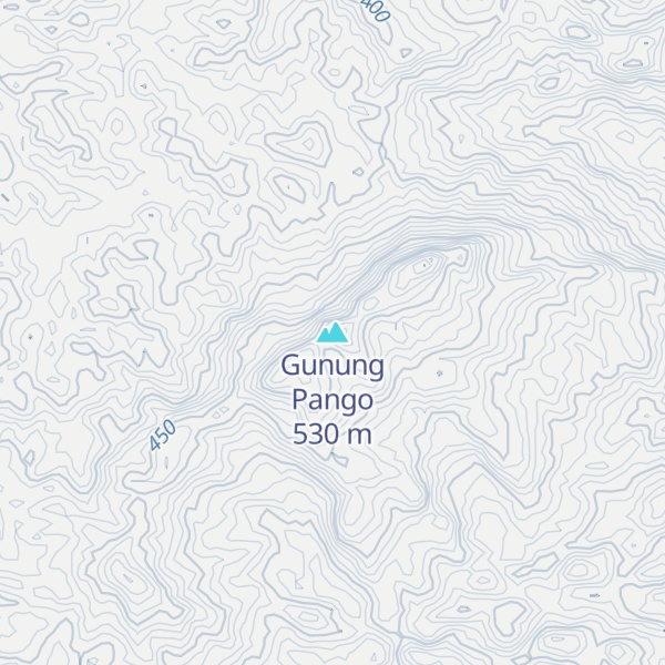 Map of Gunung Pango