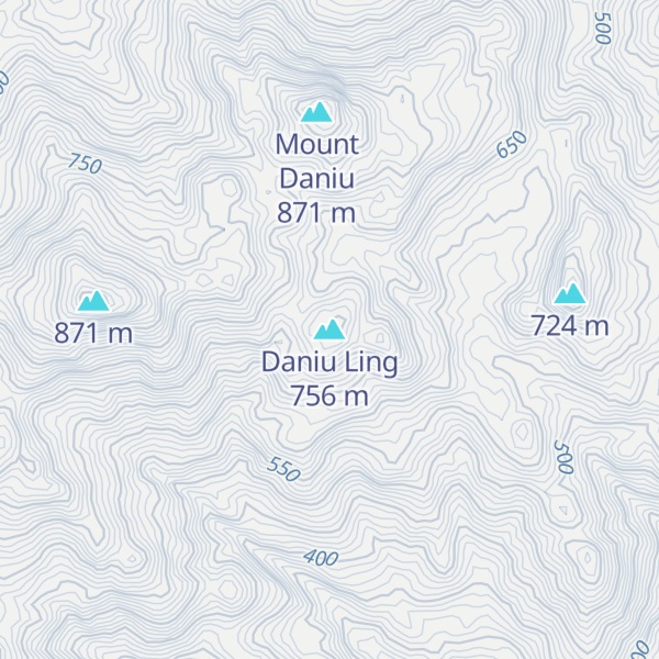 Map of Daniu Ling