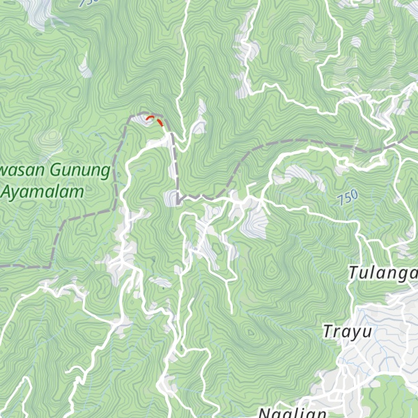 Map of Gunung Widosari