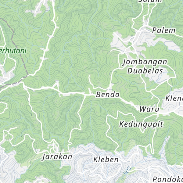 Map of Gunung Kuntur