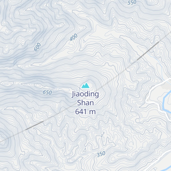 Map of Jiaoding Shan