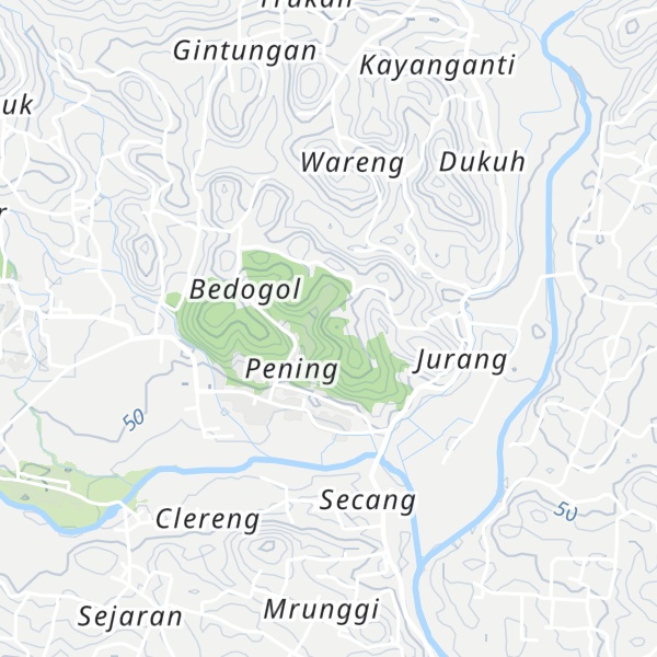 Map of Gunung Dandang