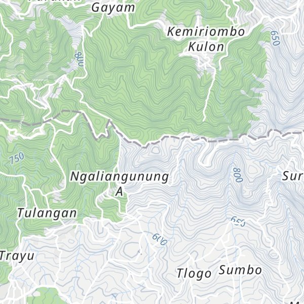 Map of Gunung Papak