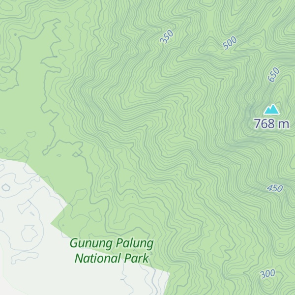 Map of Gunung Seberuang