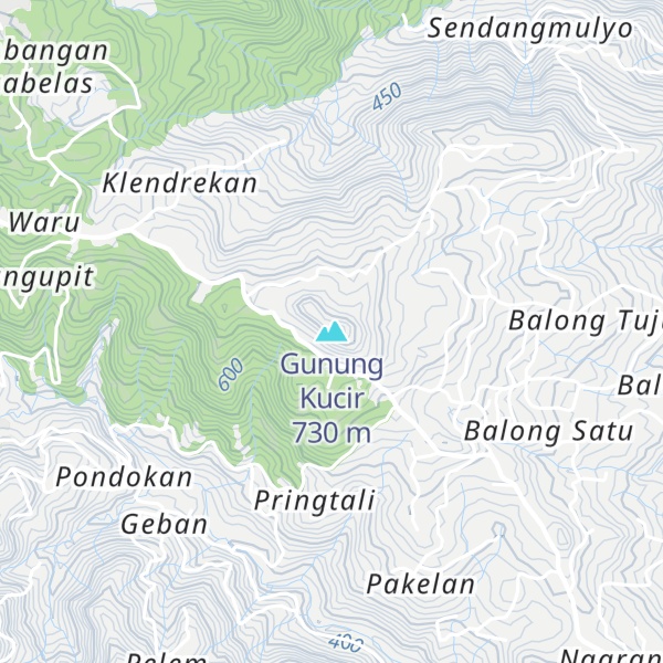 Map of Gunung Kucir