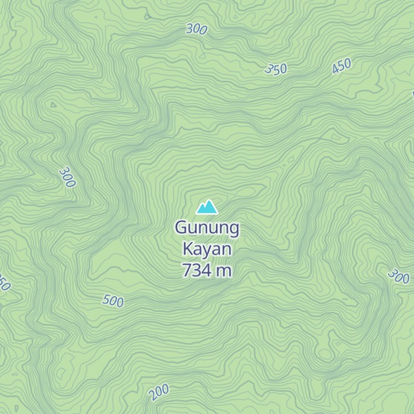 Map of Gunung Kayan