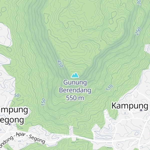 Map of Gunung Berendang