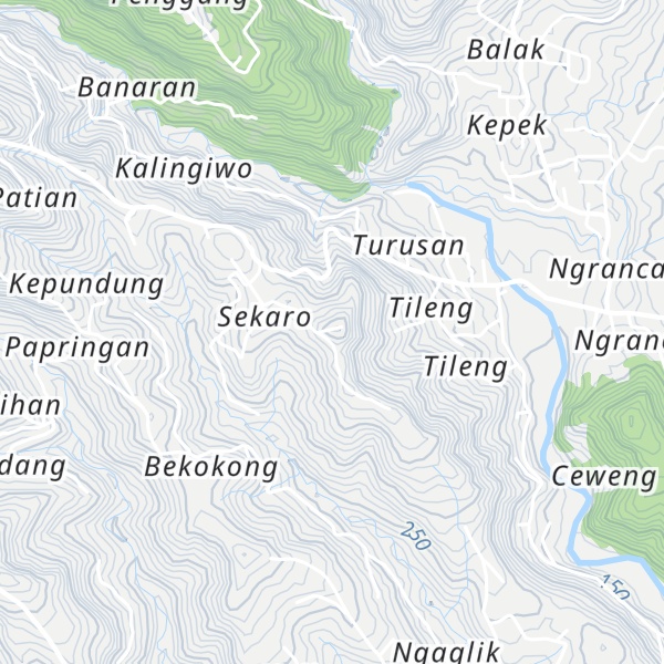 Map of Gunung Moyeng