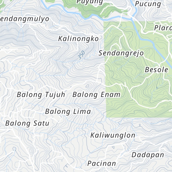 Map of Gunung Manik