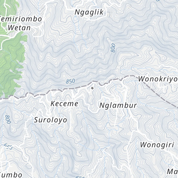 Map of Puncak Kendil