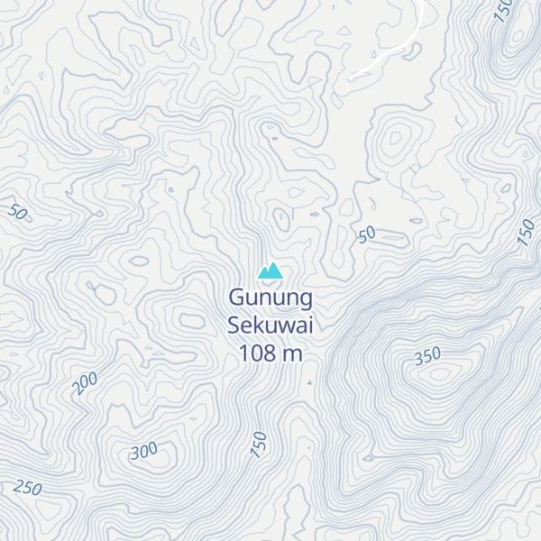 Map of Gunung Sekuwai