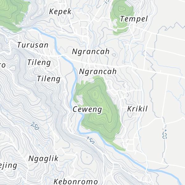 Map of Gunung Prahu