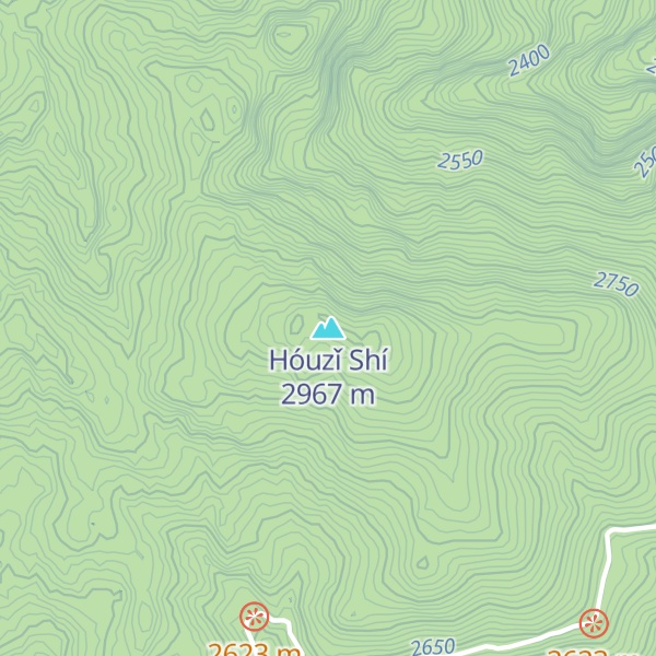 Map of Hóuzǐ Shí