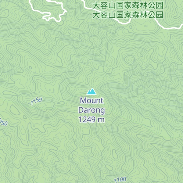 Map of Mount Darong