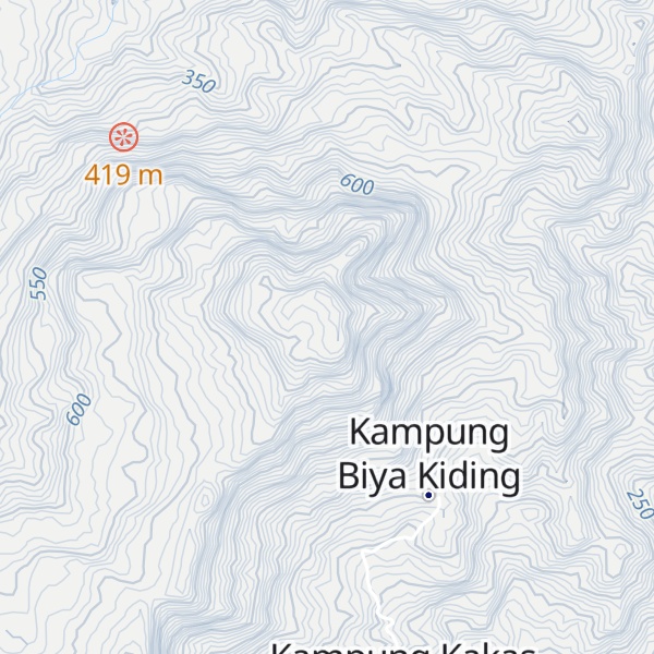 Map of Gunung Menoeng