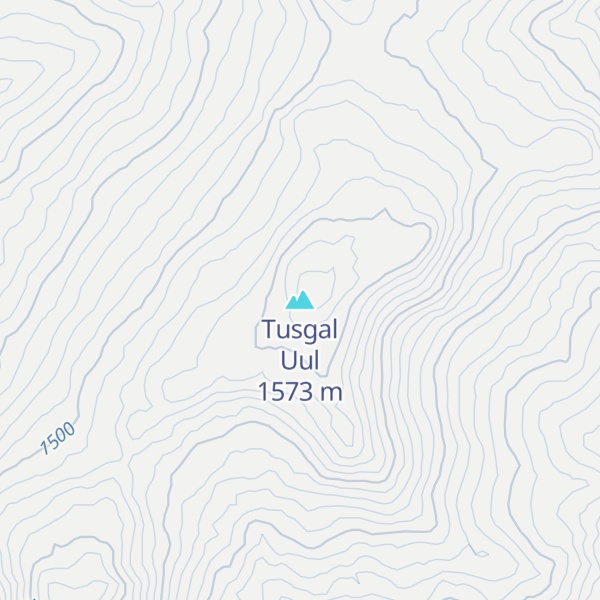Map of Tusgal Uul