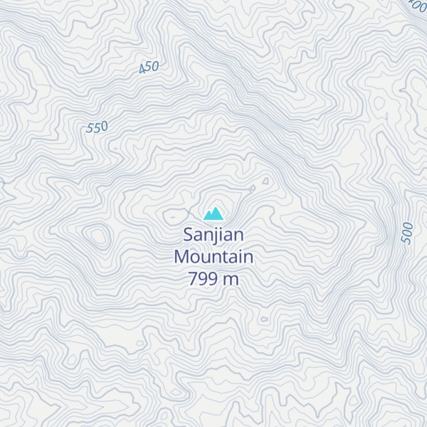Map of Sanjian Mountain