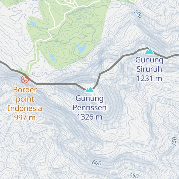 Map of Gunung Penrissen