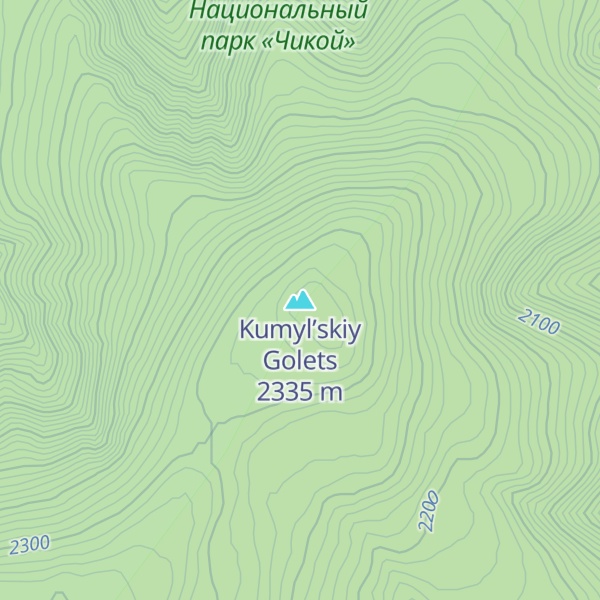 Map of Kumyl’skiy Golets
