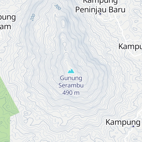 Map of Gunung Serambu