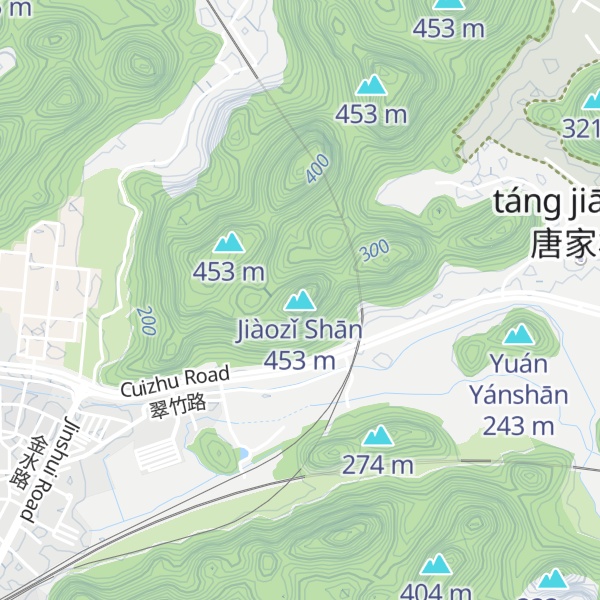Map of Jiàozǐ Shān