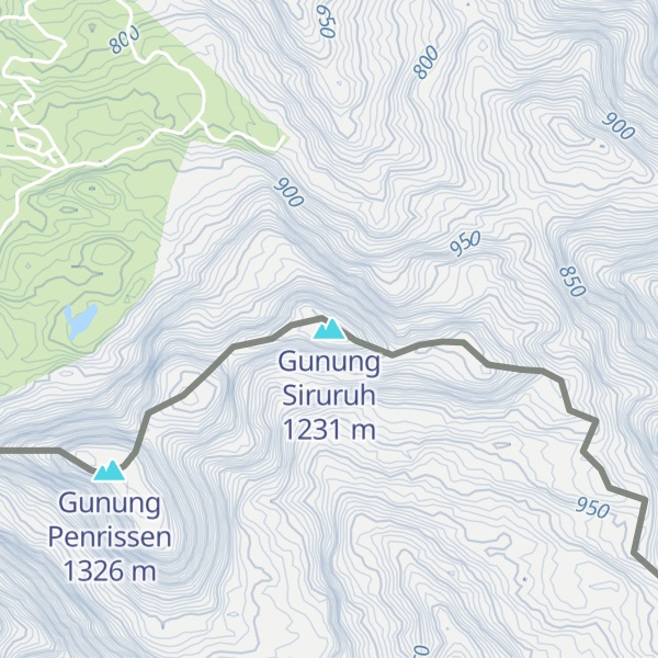 Map of Gunung Siruruh