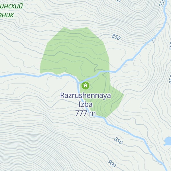 Map of Razrushennaya Izba