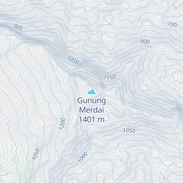 Map of Gunung Merdai