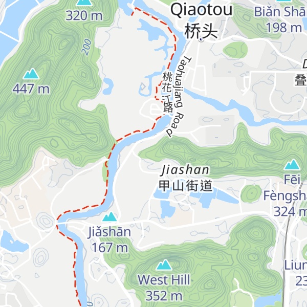 Map of Jī Gōng Shān