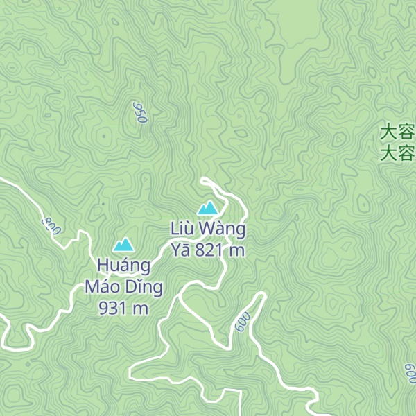 Map of Liù Wàng Yā