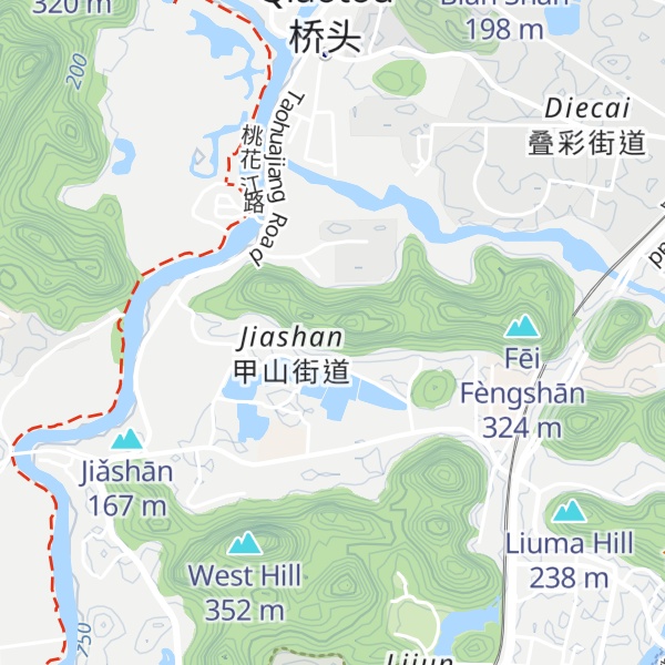 Map of Miào Shān
