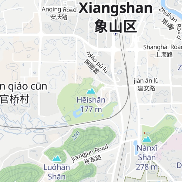 Map of Hēishān