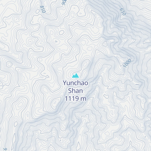Map of Yunchao Shan