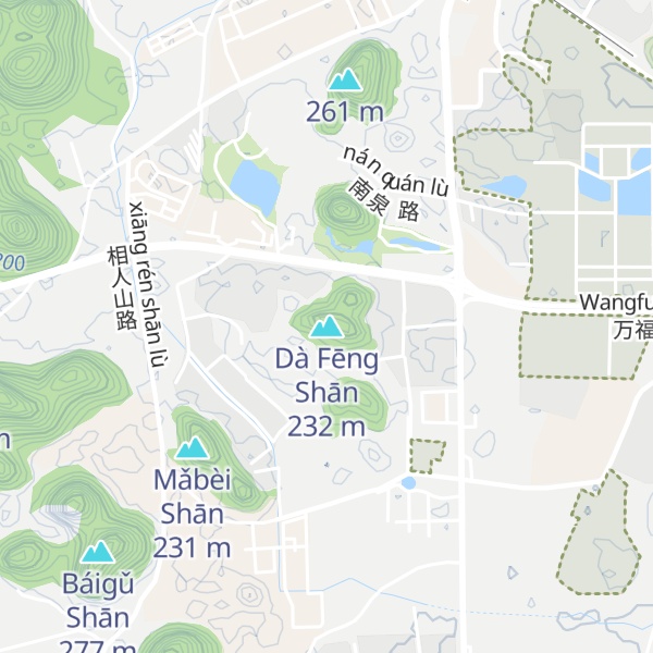 Map of Dà Fēng Shān