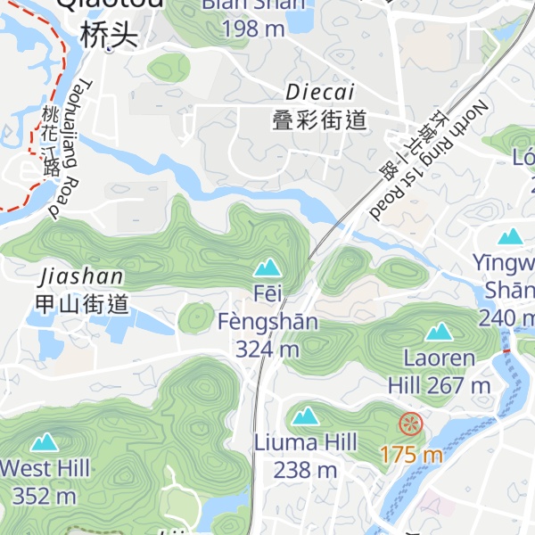 Map of Fēi Fèngshān