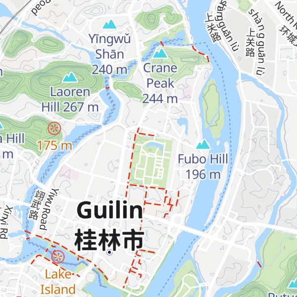 Map of Solitary Beauty Peak