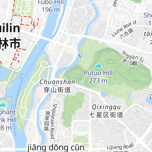 Map of Yueya Hill