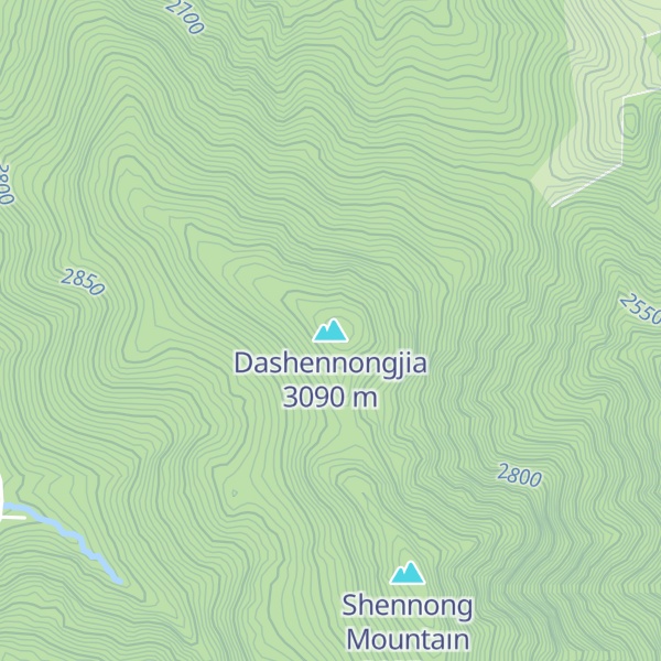 Map of Dashennongjia