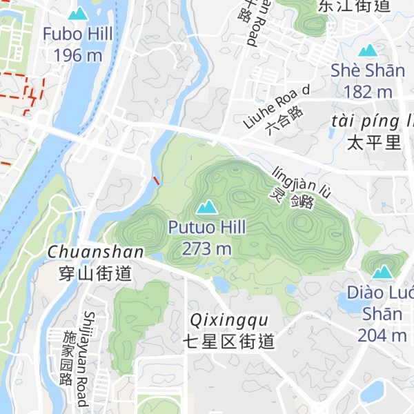 Map of Putuo Hill