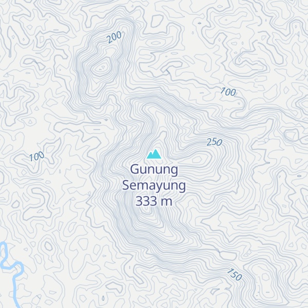 Map of Gunung Semayung