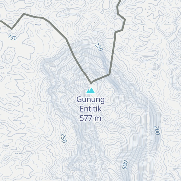 Map of Gunung Entitik