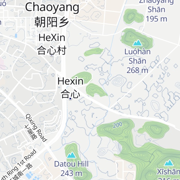 Map of Lǐyú Shān